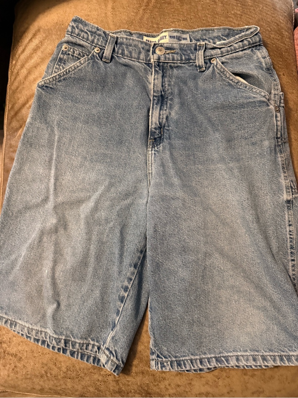 Vintage Faded Glory Baggy Wide Leg Denim Jorts Size 18 Youth / Fits Women Small